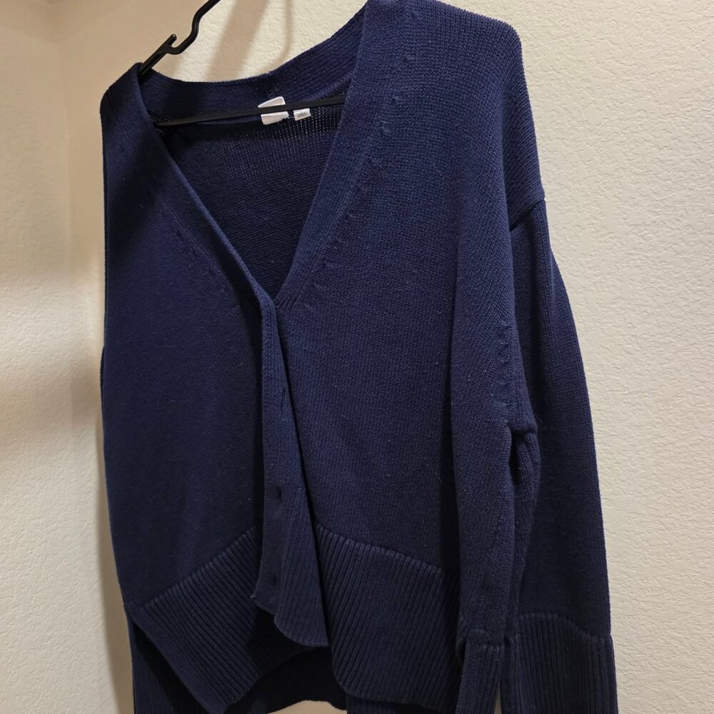 GAP CHUNKY BLUE CARDIGAN (L)